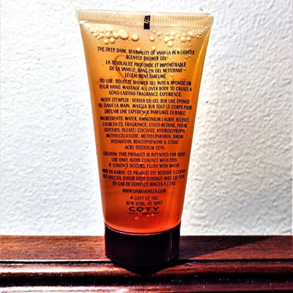 DARK VANILLA By Coty ~ Bath & Shower Gel ~ 1.85 Oz ~ Discontinued ~ NEW (No Box) - Picture 2 of 4